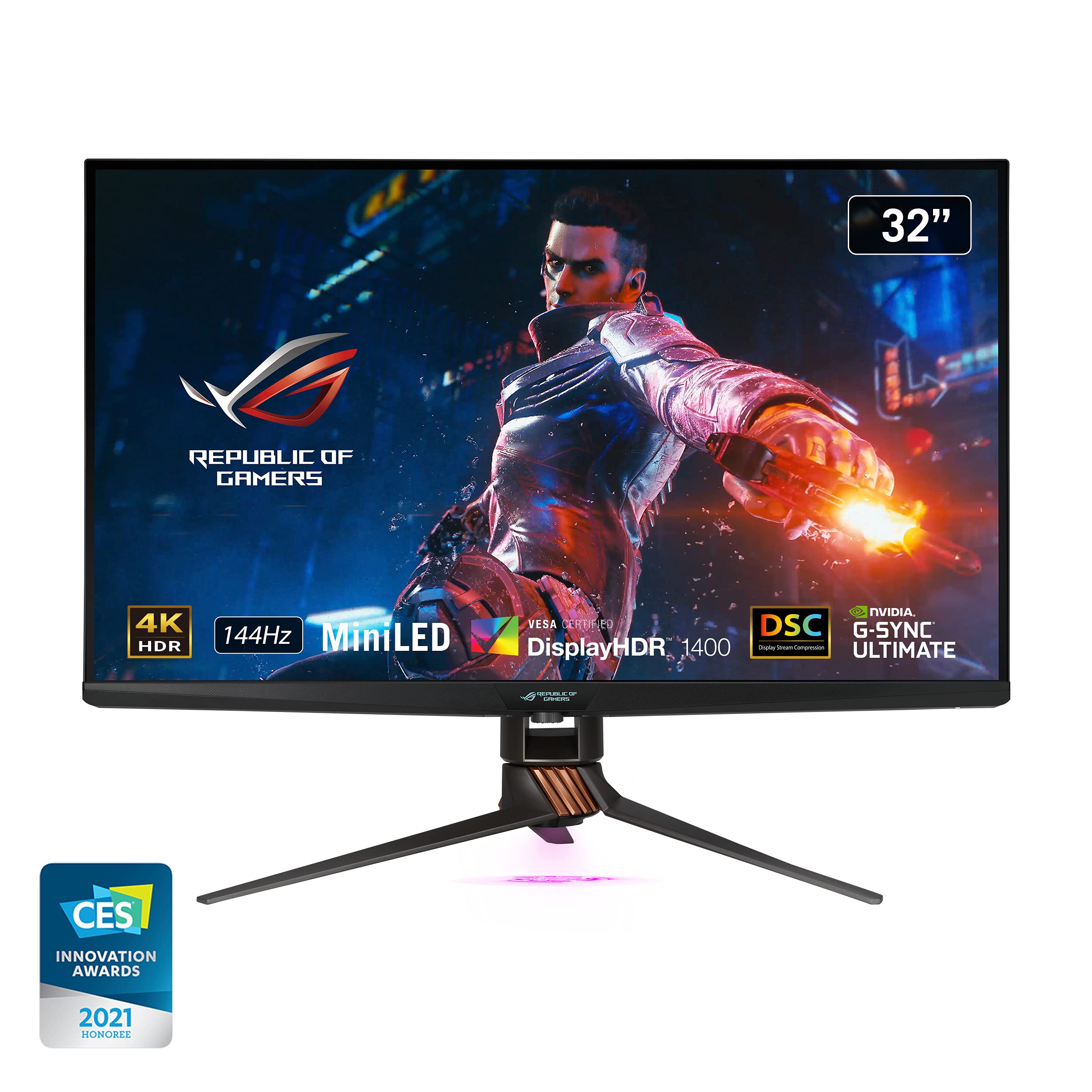 Amazon.com: ASUS ROG Swift 32 inches 4K HDR 144Hz DSC Gaming