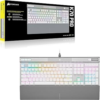 Amazon | CORSAIR K70 RGB PRO WHITE ホワイト ゲーミングキーボード