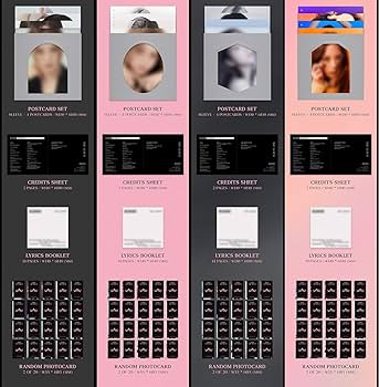 Amazon.co.jp: ブラックピンク - THE ALBUM [4 versions SET] (Vol.1