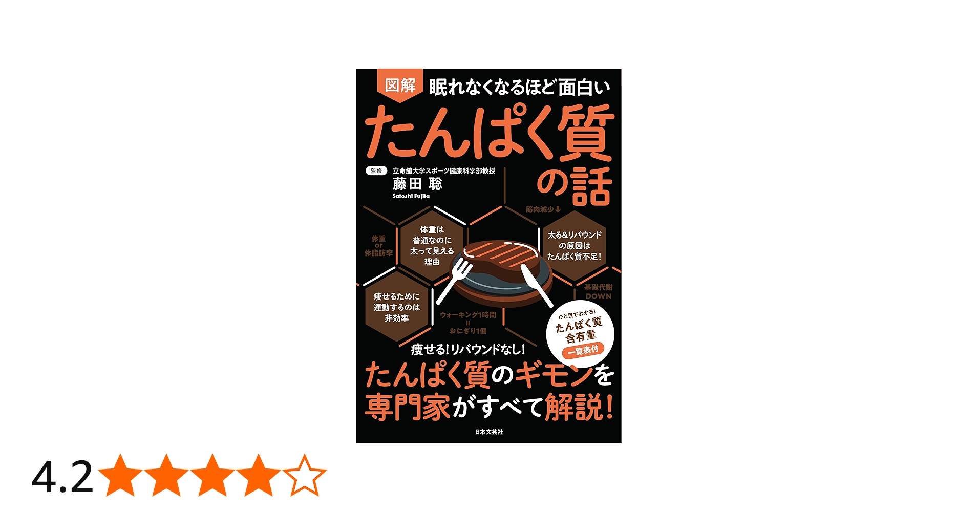 眠れなくなるほど面白い 図解 たんぱく質の話 | 藤田 聡 |本 | 通販