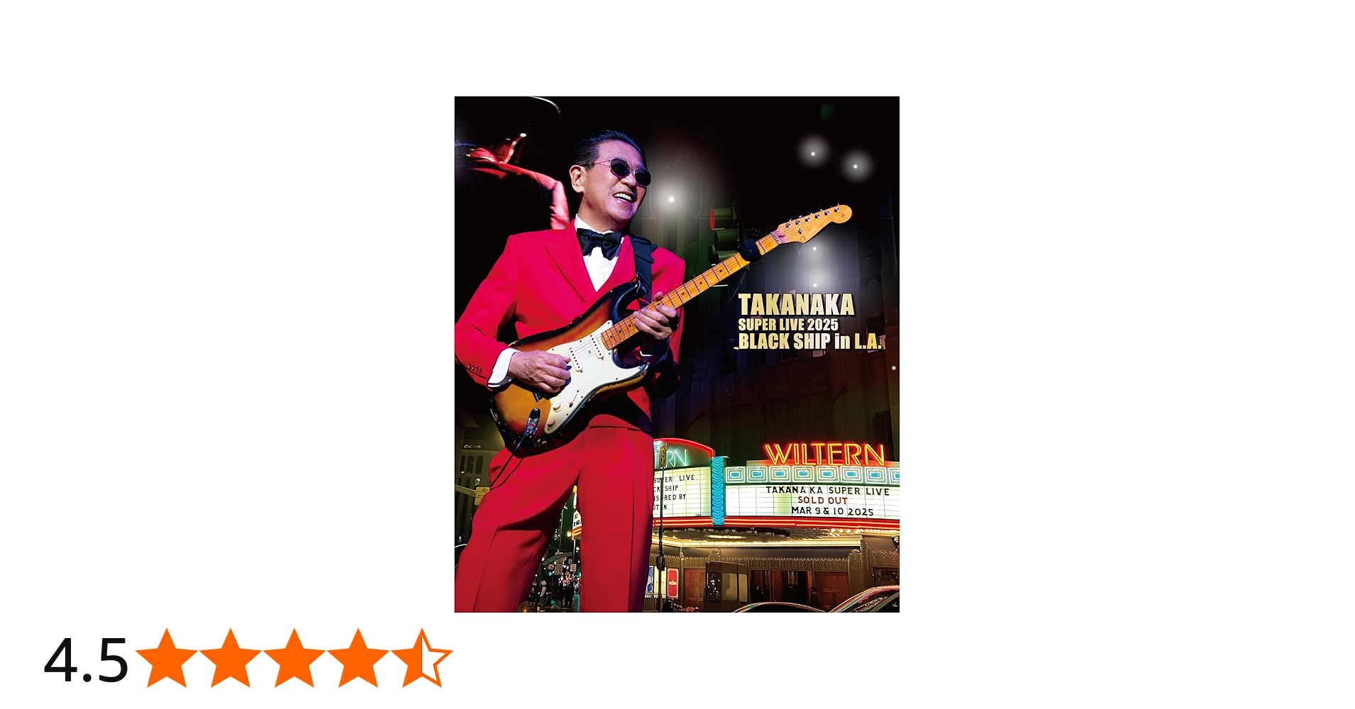 Amazon.co.jp: TAKANAKA SUPER LIVE 2025 BLACK SHIP in L.A. (通常盤