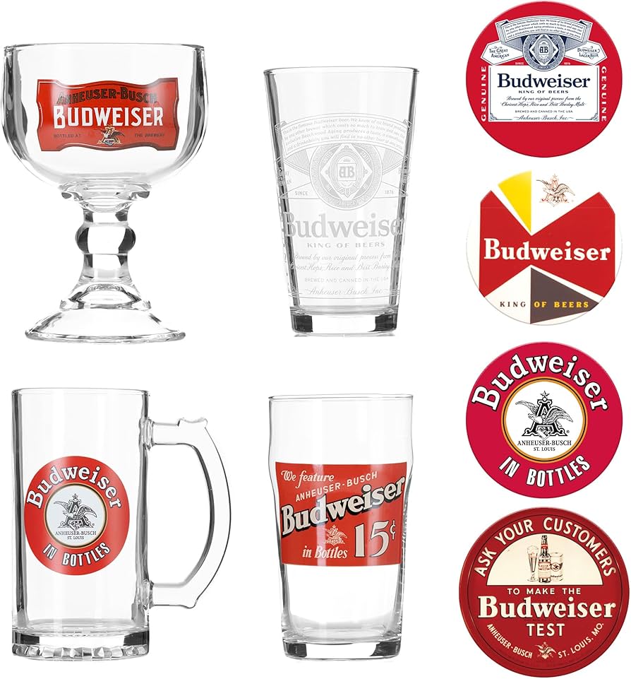 新品【Budweiser】グッズ グラスセット 希少 レア サントリー Amazon