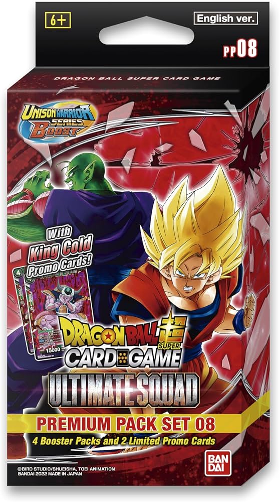 Amazon.com: Bandai | Dragon Ball Super CG: Premium Pack Set 08