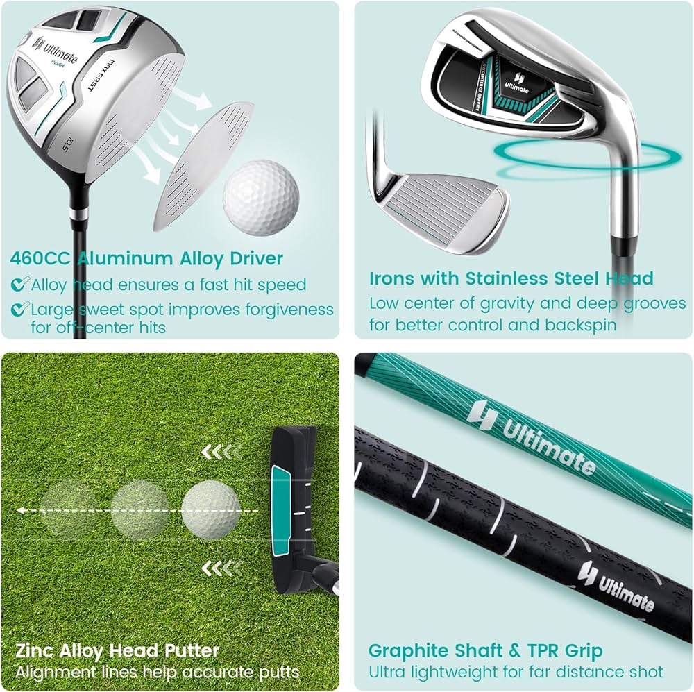 Amazon.co.jp: ULTIMATE メンズ ゴルフクラブセット - RH、9/10/11