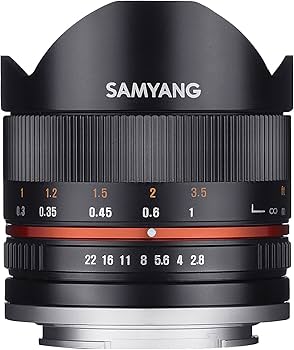 Amazon.co.jp: Samyang 8mm F2.8 UMC 魚眼II (ブラック) レンズ Fuji X