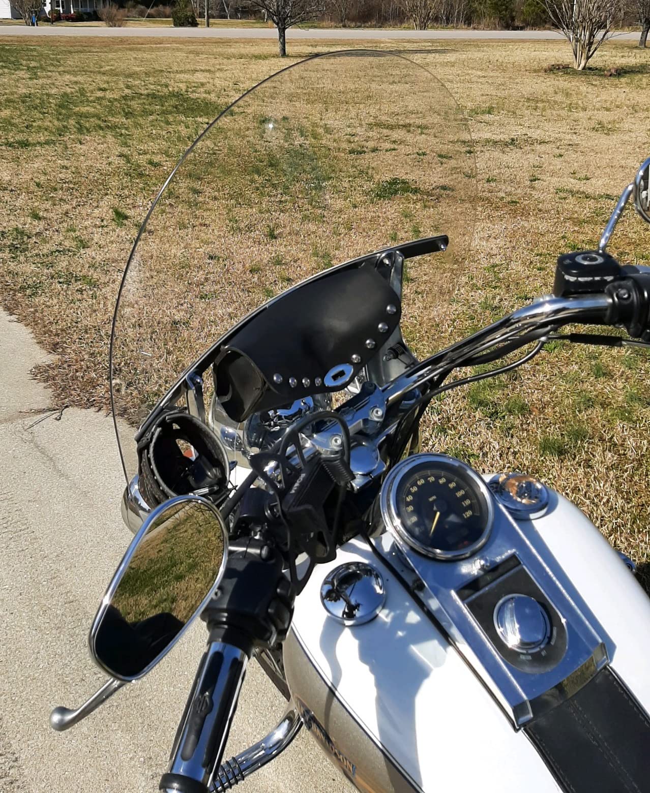 Amazon | Sled Shields 20インチ クリア交換用フロントガラス ハーレー