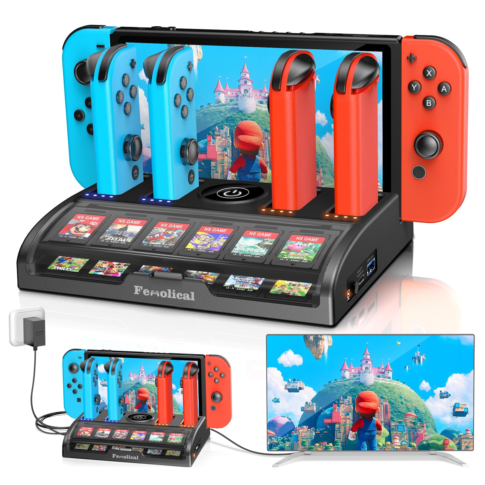 Amazon.com: Fenolical TV Switch Dock Station for Nintendo Switch