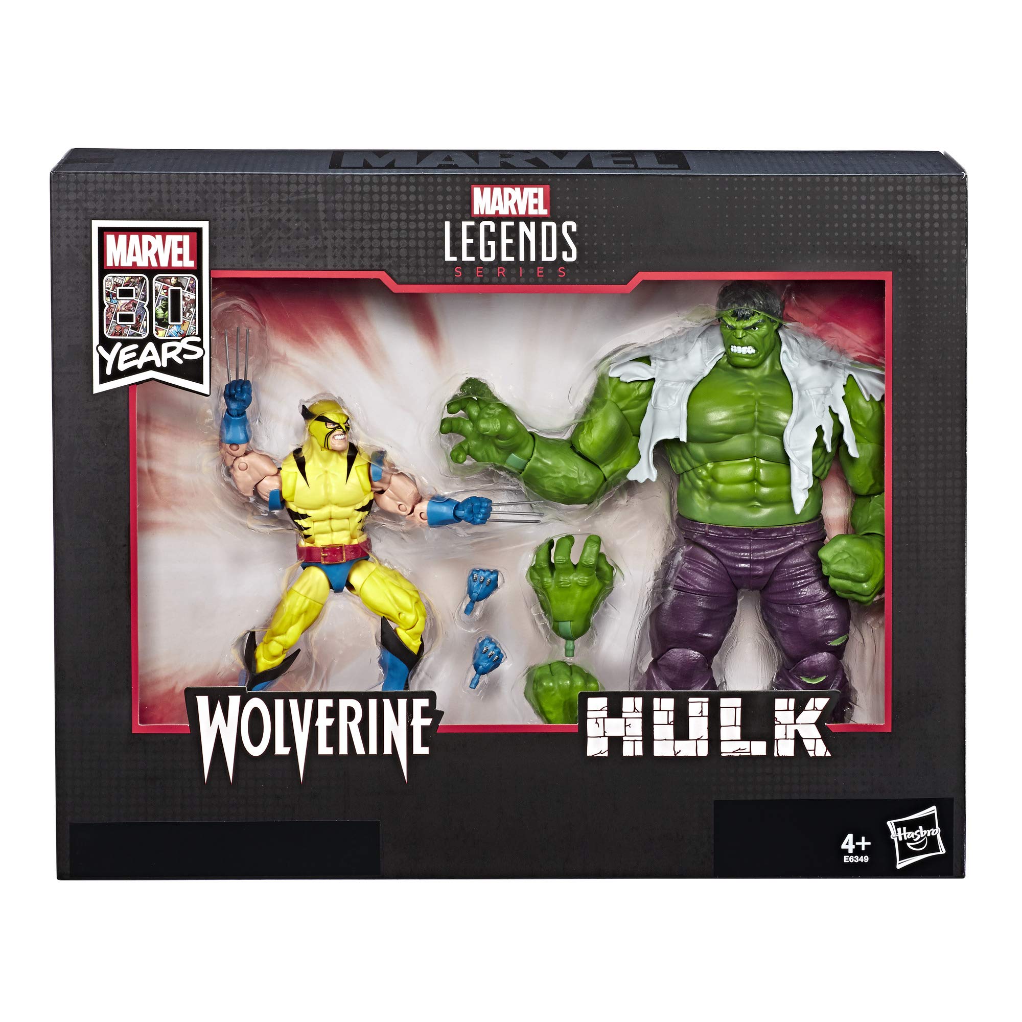 Amazon.com: Marvel Legends 80th Anniversary Wolverine and Hulk 6