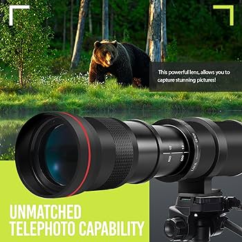 Amazon.com : BM High-Power 420-800mm HD Manual Telephoto Zoom Lens