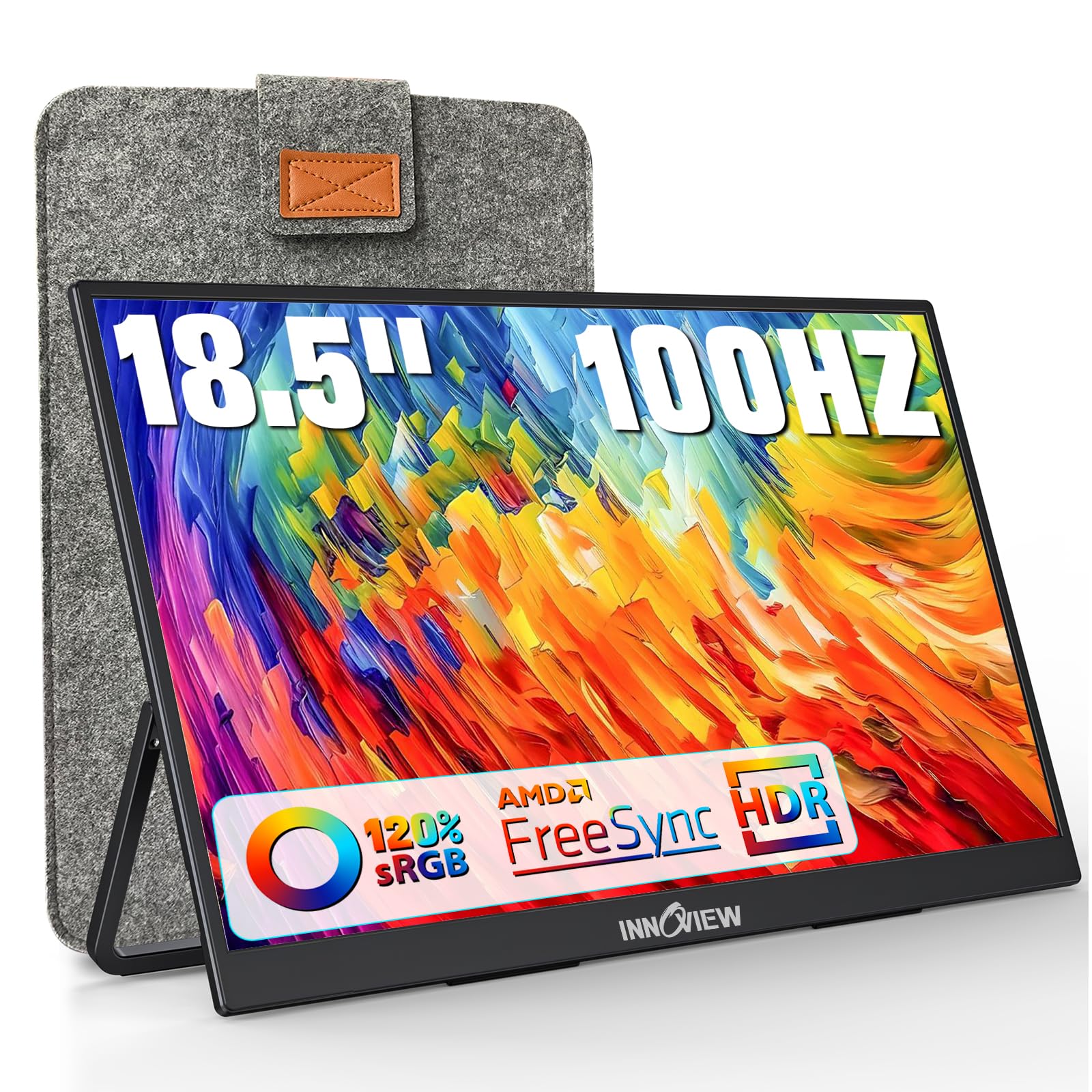 Amazon.com: InnoView Portable Monitor 18.5 inch 100HZ 120% sRGB
