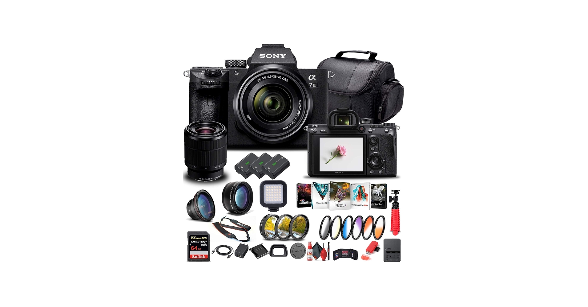 Amazon.com : Sony Alpha a7 III Mirrorless Digital Camera with 28