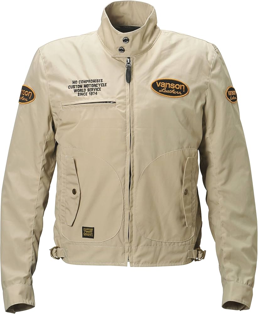 Amazon | VANSON(バンソン) コットンジャケット BEIGE L VS15105S