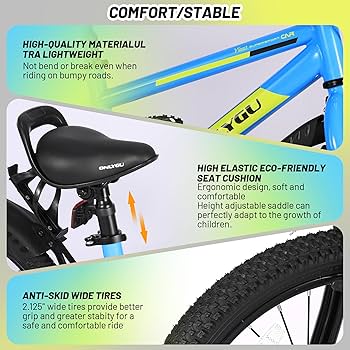 Amazon.com : UOKAA Stylish Kids Bike for Ages 4-7 - Easy Assembly