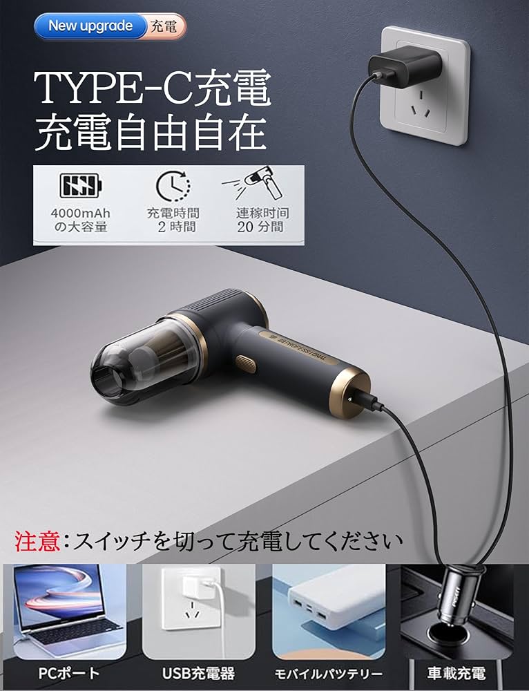 Amazon | 【2025年新登場】Bonito ZX ハンディクリーナー 4in1多機能