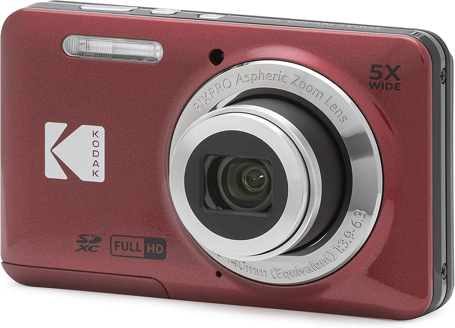 Amazon.com : Kodak PIXPRO FZ55-RD 16MP Digital Camera 5X Optical