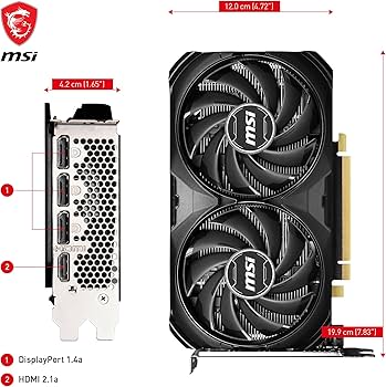 Amazon | MSI Geforce RTX 4060 Ti Ventus 2X ブラック 8G Oc