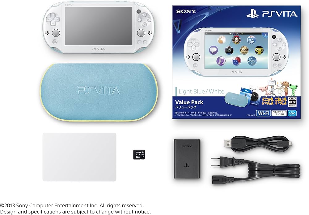 Amazon.co.jp: PlayStation Vita Value Pack ライトブルー/ホワイト