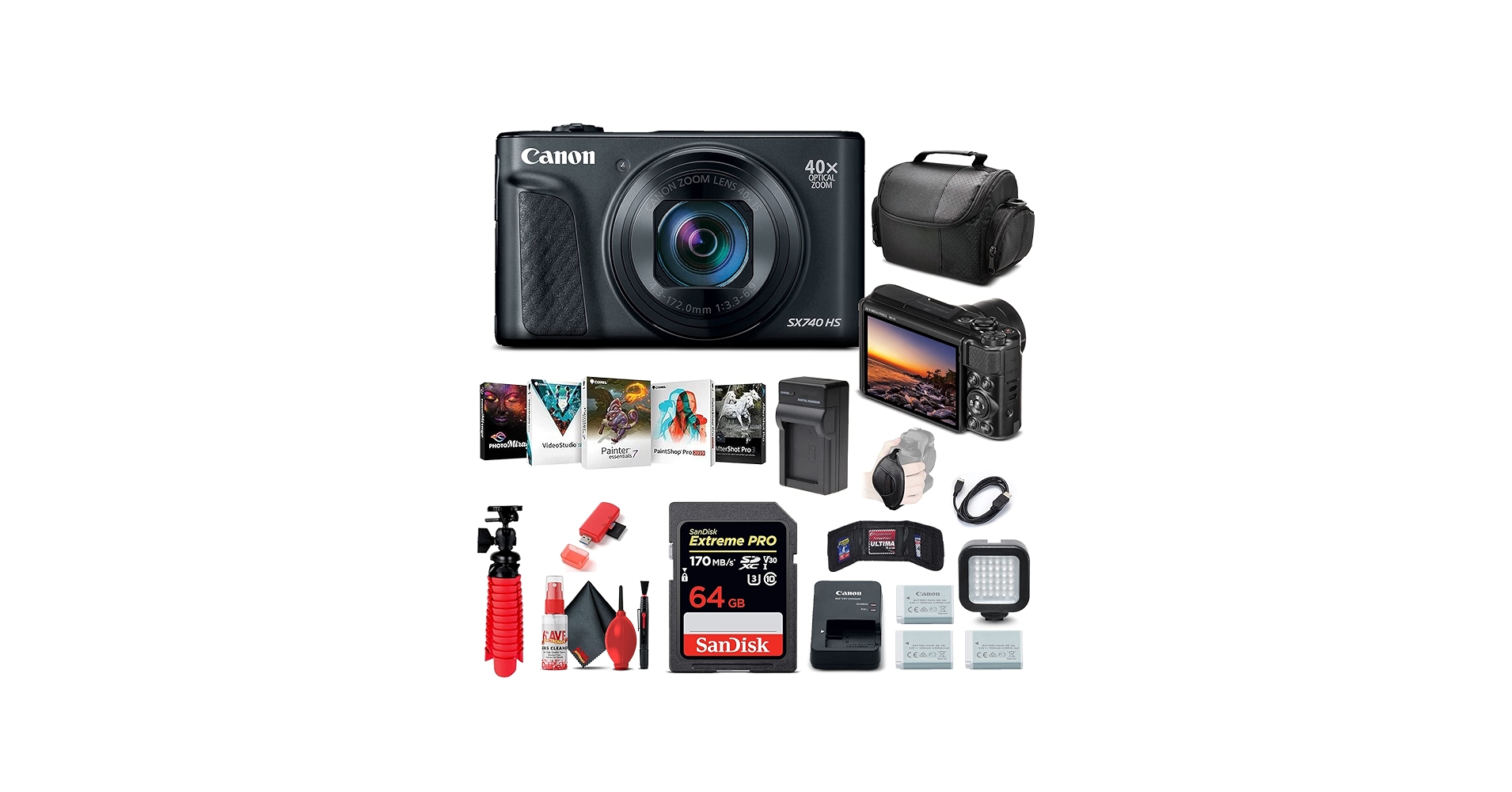 Amazon.com : Canon PowerShot SX740 HS Digital Camera (Black