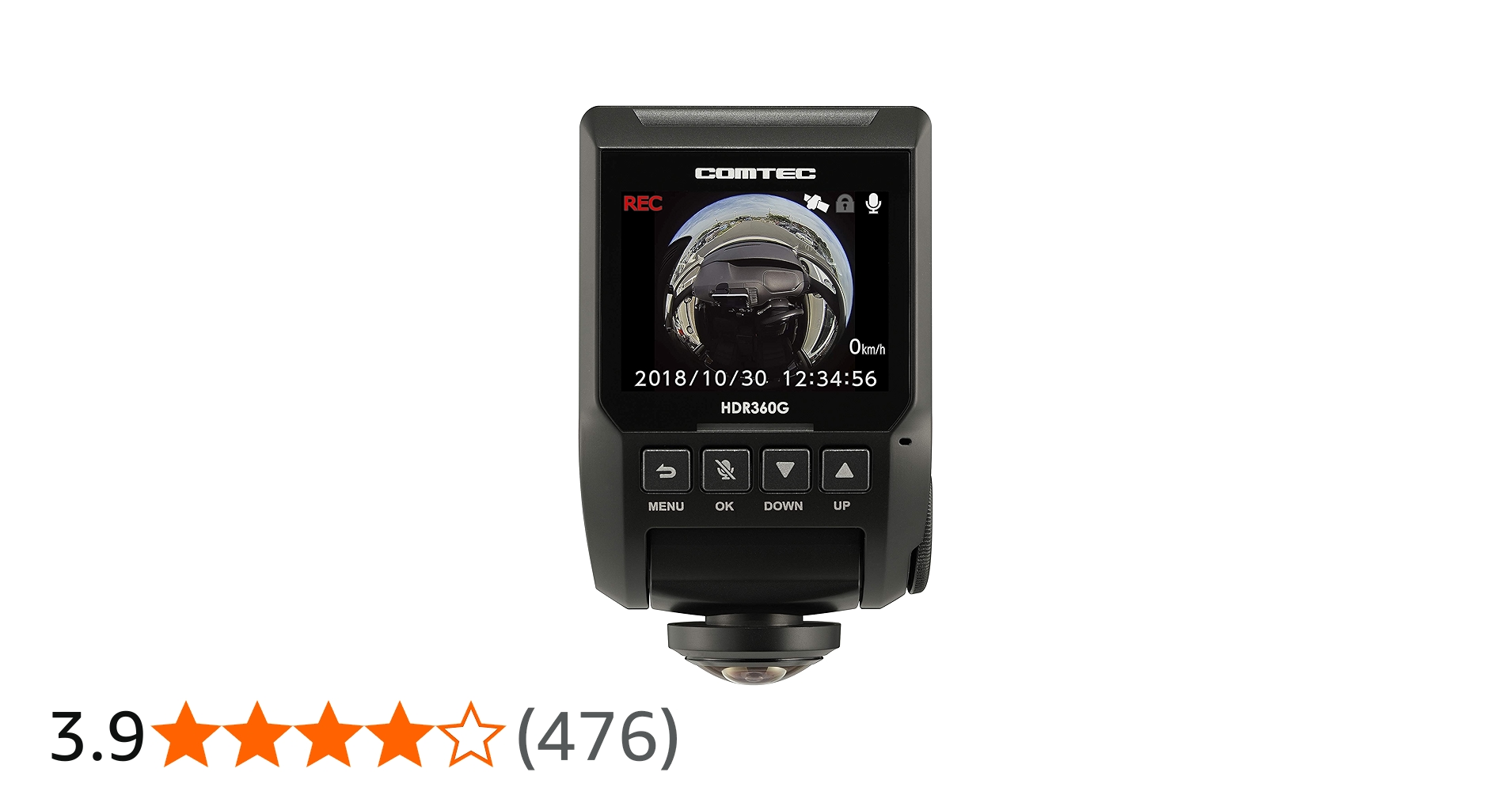 Amazon.co.jp: コムテック 360度全方向対応ドライブレコーダー HDR360G