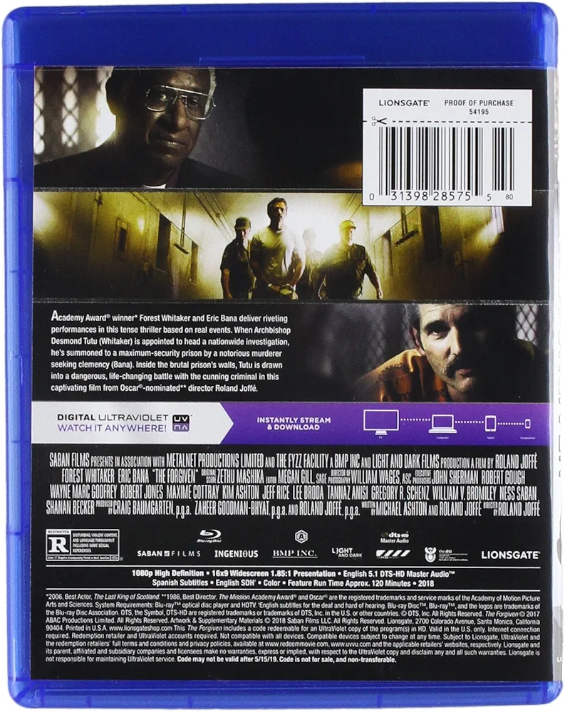 Amazon.com: The Forgiven - BLURAY, Digital HD : Roland Joff