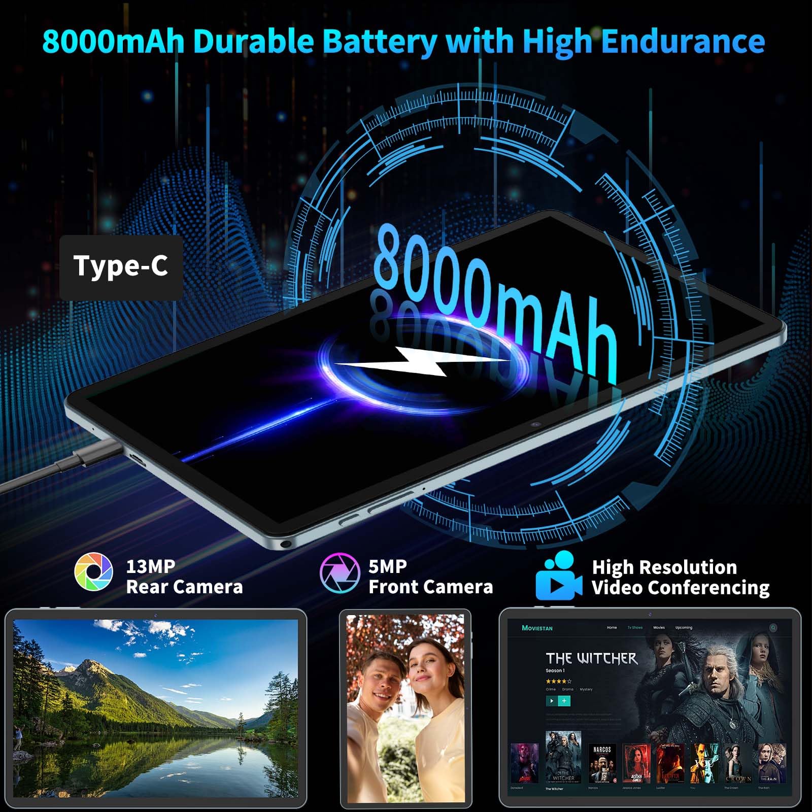 Amazon.co.jp: Relndoo 2025 Android 15 タブレット キーボード付き