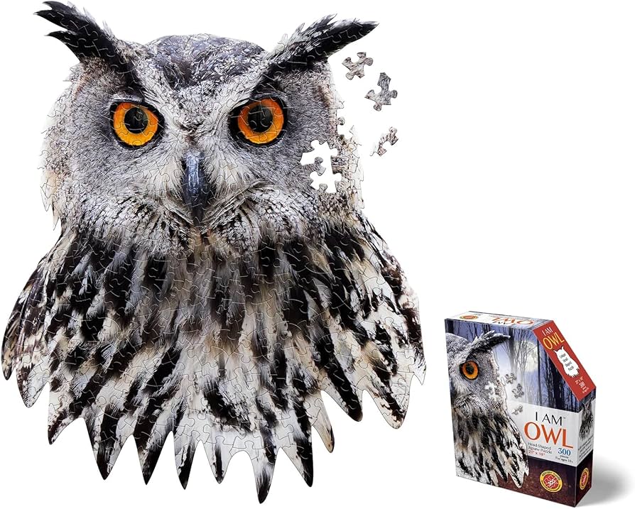 Amazon.com: Madd Capp Puzzles - I AM Owl - 300 Pieces - Animal