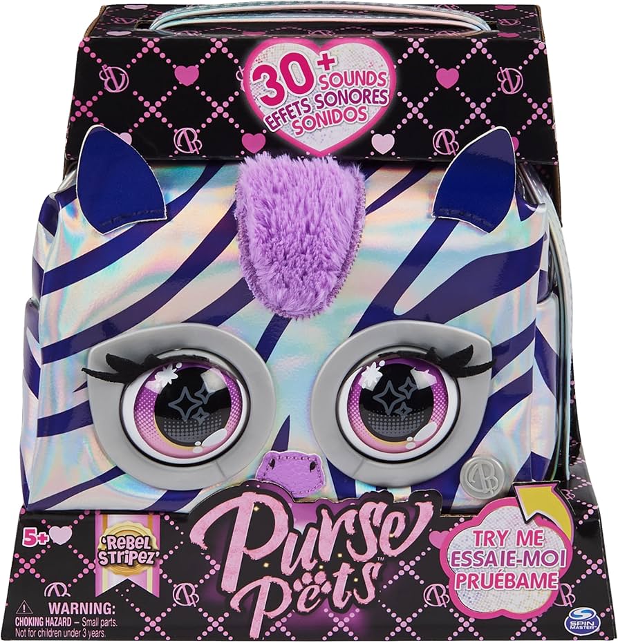 Amazon.com: Purse Pets Metallic Magic - Zebra - Interactive