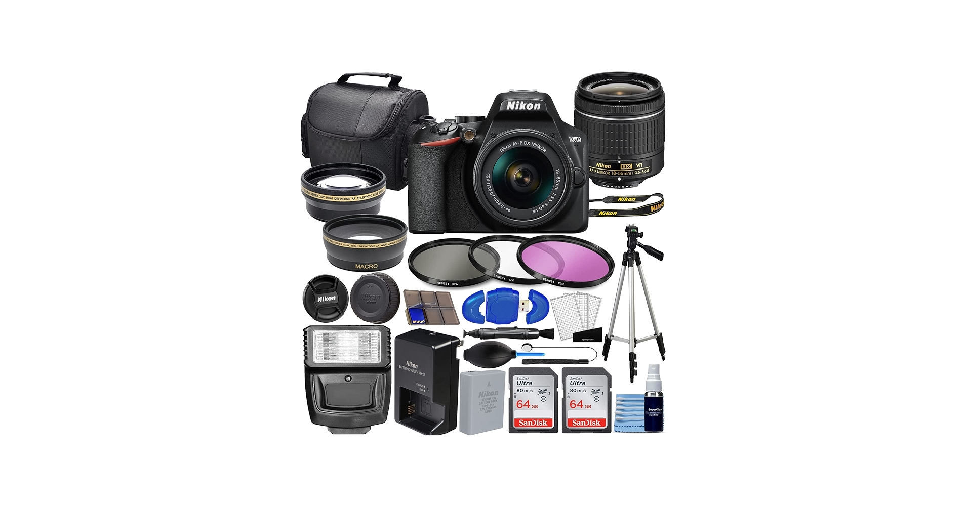 Amazon.com : Nikon D3500 DSLR Camera with AF-P 18-55mm VR Lens Kit