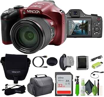 Amazon.com : MINOLTA MN67Z 20 MP / 1080P FHD Bridge Digital Camera
