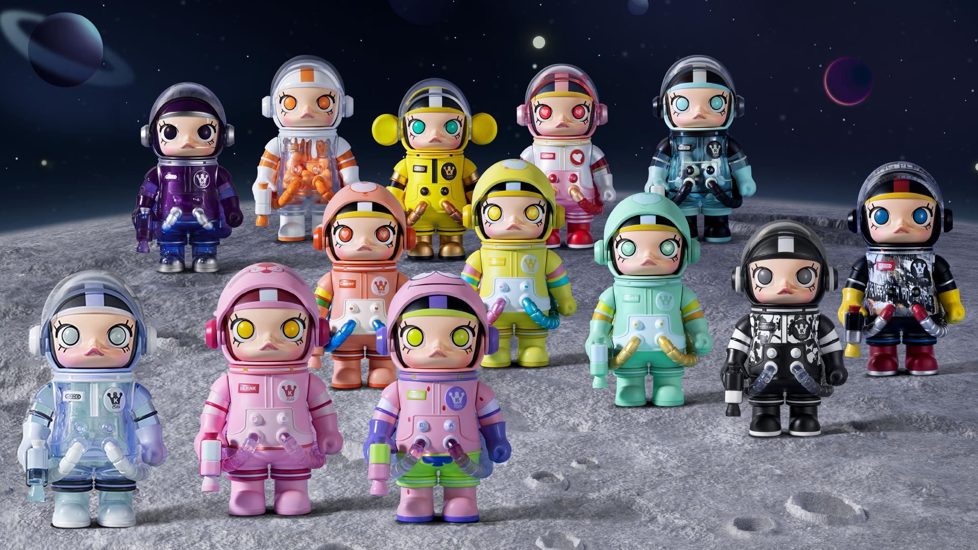 Amazon.com: POP MART MEGA Space Molly 100% 2-B Blind Box Figures