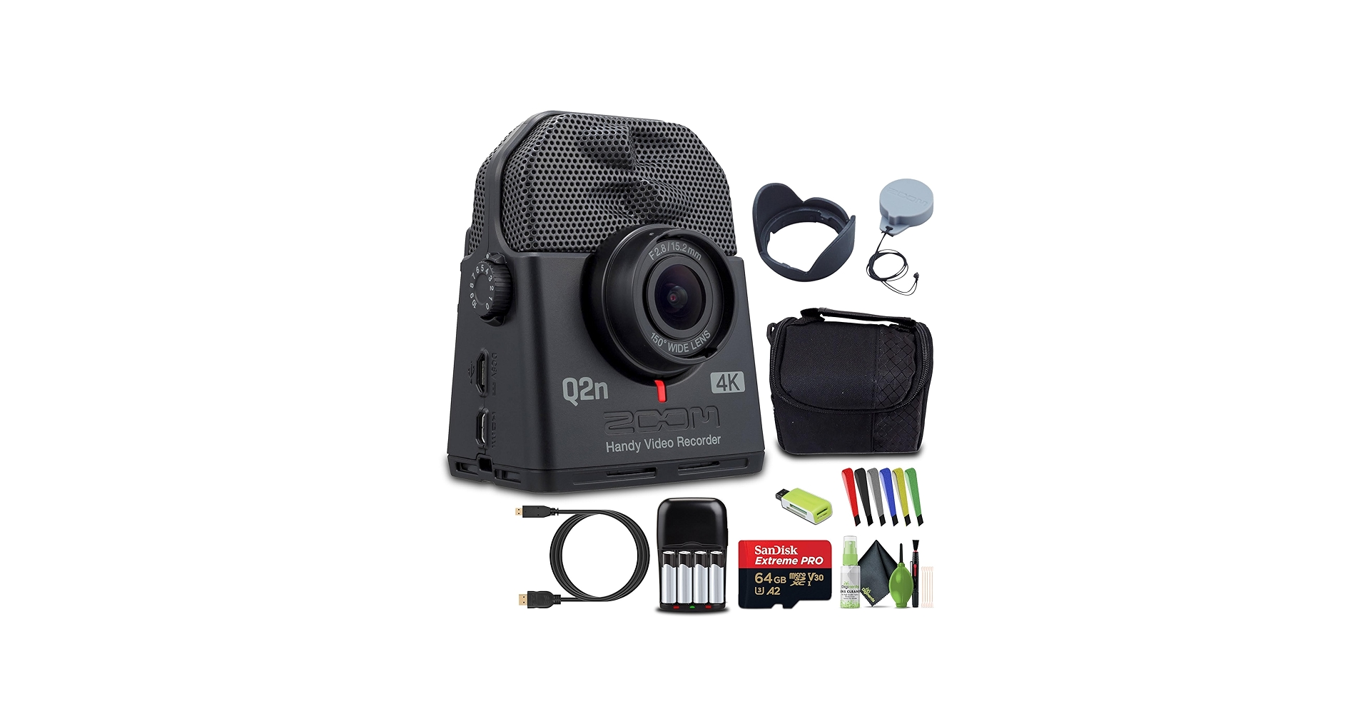 Amazon.com: Zoom Q2n-4K Handy Video Recorder, 4K/30P UHD Video