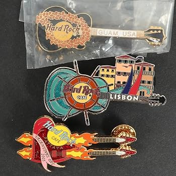 Amazon | ハードロックカフェ ピンバッジ バッチ ピンズ ギター 10個
