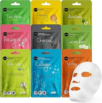 Amazon.com : Celavi Essence Facial Face Mask Paper Sheet Korea