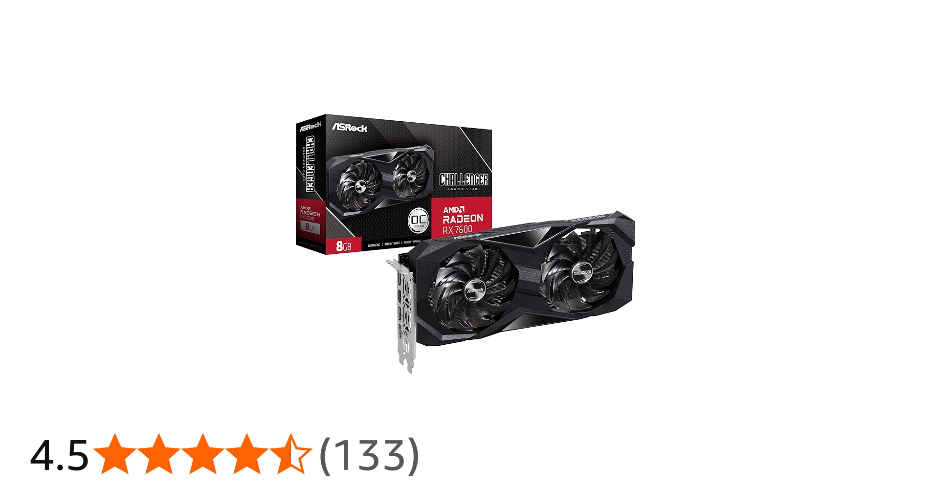 Amazon | ASRock Radeon / RX7600 搭載 グラフィックボード GDDR6 8GB