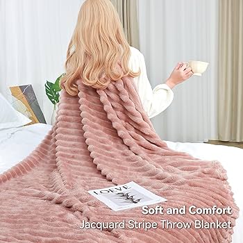 Amazon.co.jp: 暖かいブランケット ピンク ソフトフリース