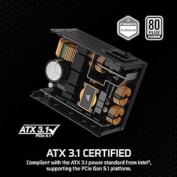 Amazon | CORSAIR SF1000 (2024) 完全モジュラー 低ノイズ 80 プラス