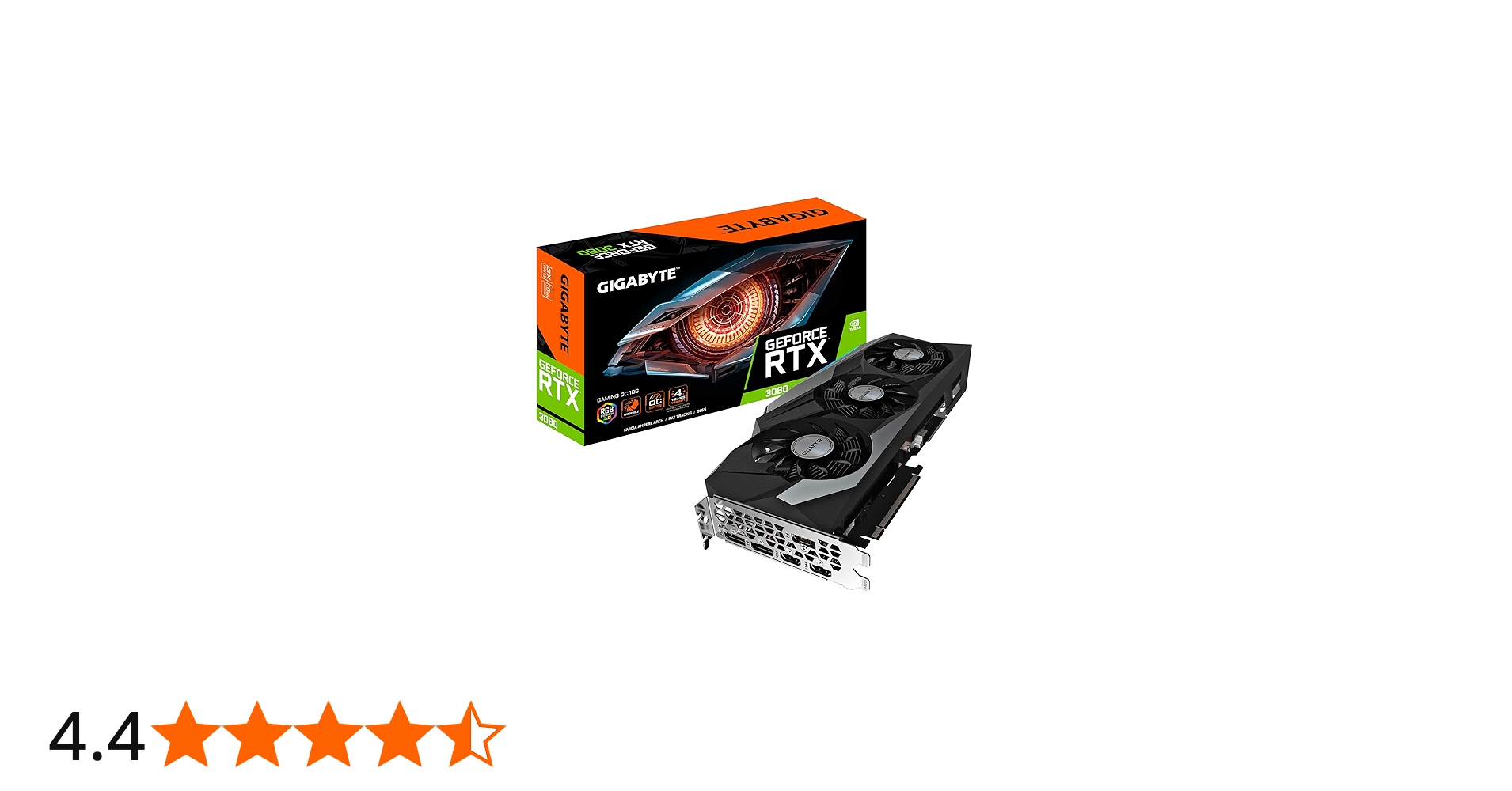 GIGABYTE GeForce RTX 3080 Gaming OC 10G Graphics Card, 3X