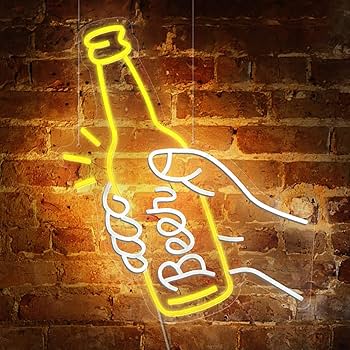 Amazon | Homepatche LEDネオンライト サイン ビール瓶ネオンサイン