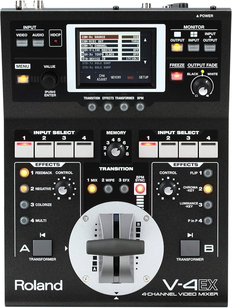 Amazon | Roland ローランド 4チャンネルビデオミキサー V-4EX | VJ
