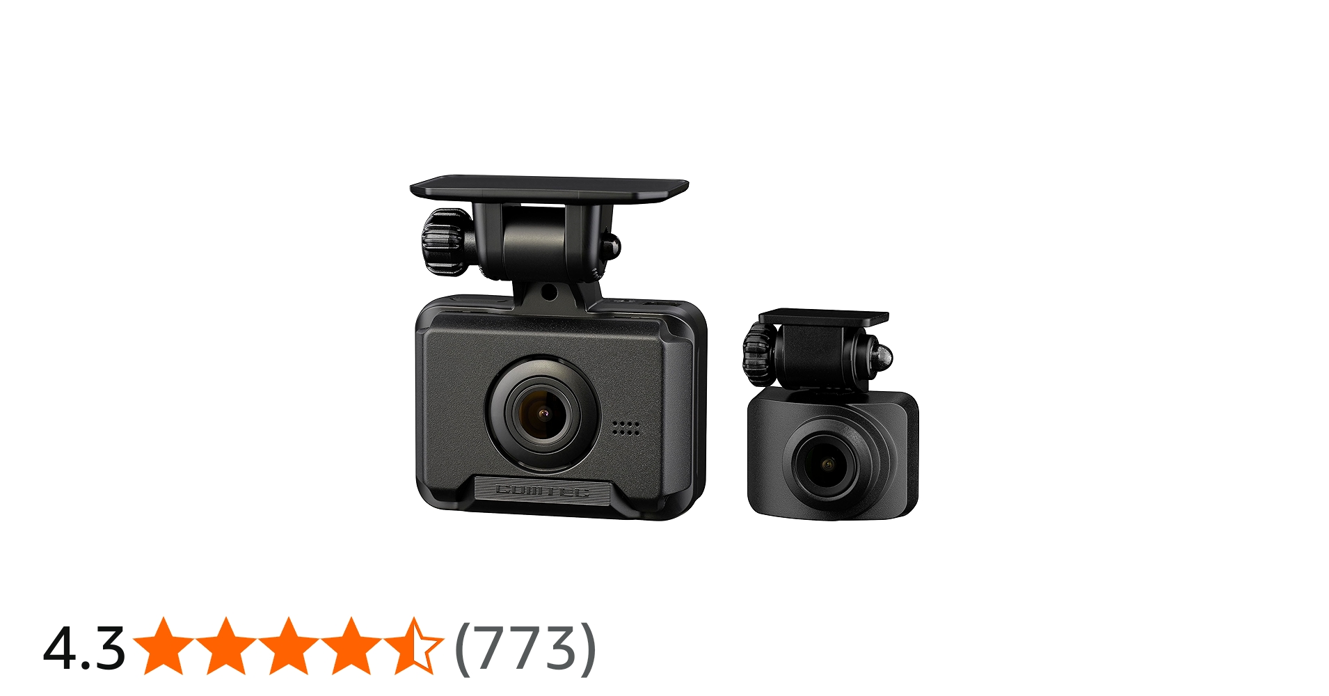 Amazon.co.jp: Comtec ZDR018 Dash Camera, 2 Front and Rear Cameras