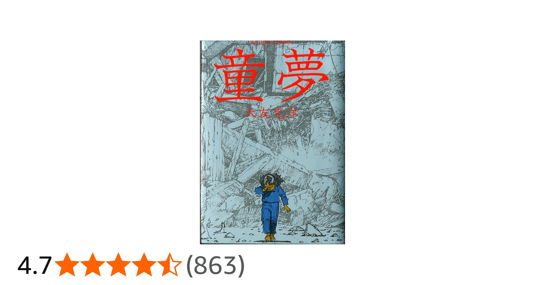 英語版 大友克洋 童夢 1994年香港印刷版 英語版 大友克洋 童夢 1994年