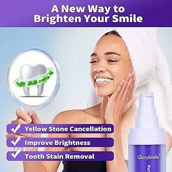 Amazon.com : GlorySmile Purple Teeth Whitening Toothpaste, Color