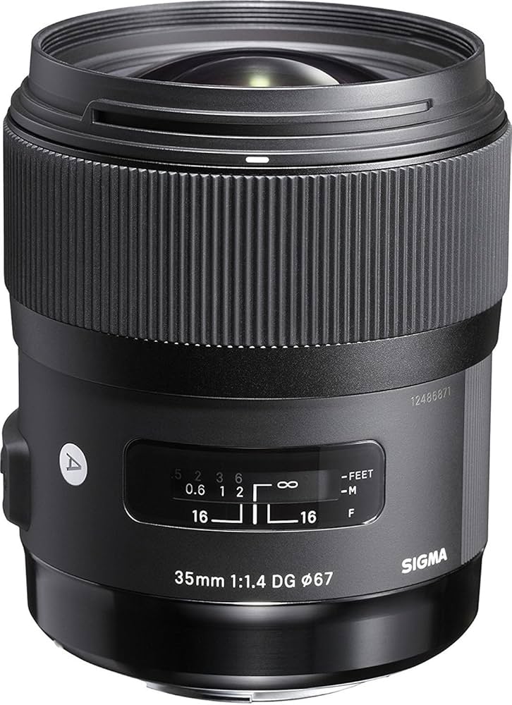 Amazon.com : Sigma 35mm F1.4 Art DG HSM Lens for Nikon, Black, 3.7