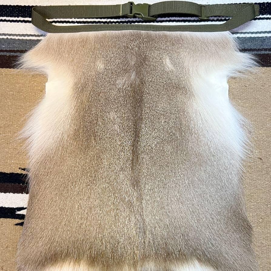 Amazon.co.jp: エゾシカ 尻あて 鹿毛皮 尻当て 尻皮 登山 雪山 マタギ