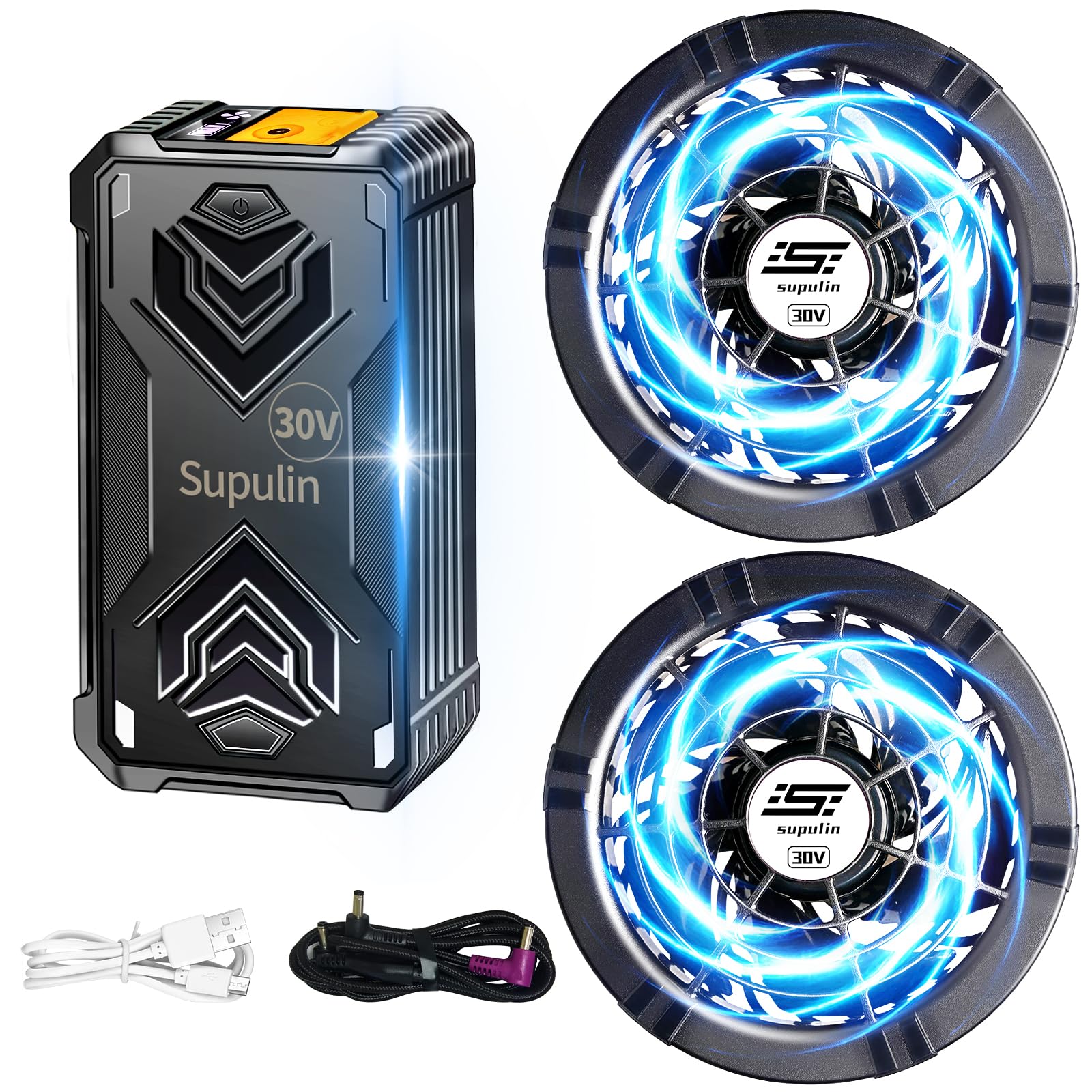 Amazon.co.jp: Supulin ファンバッテリーセット 空調作業服用 30V超高