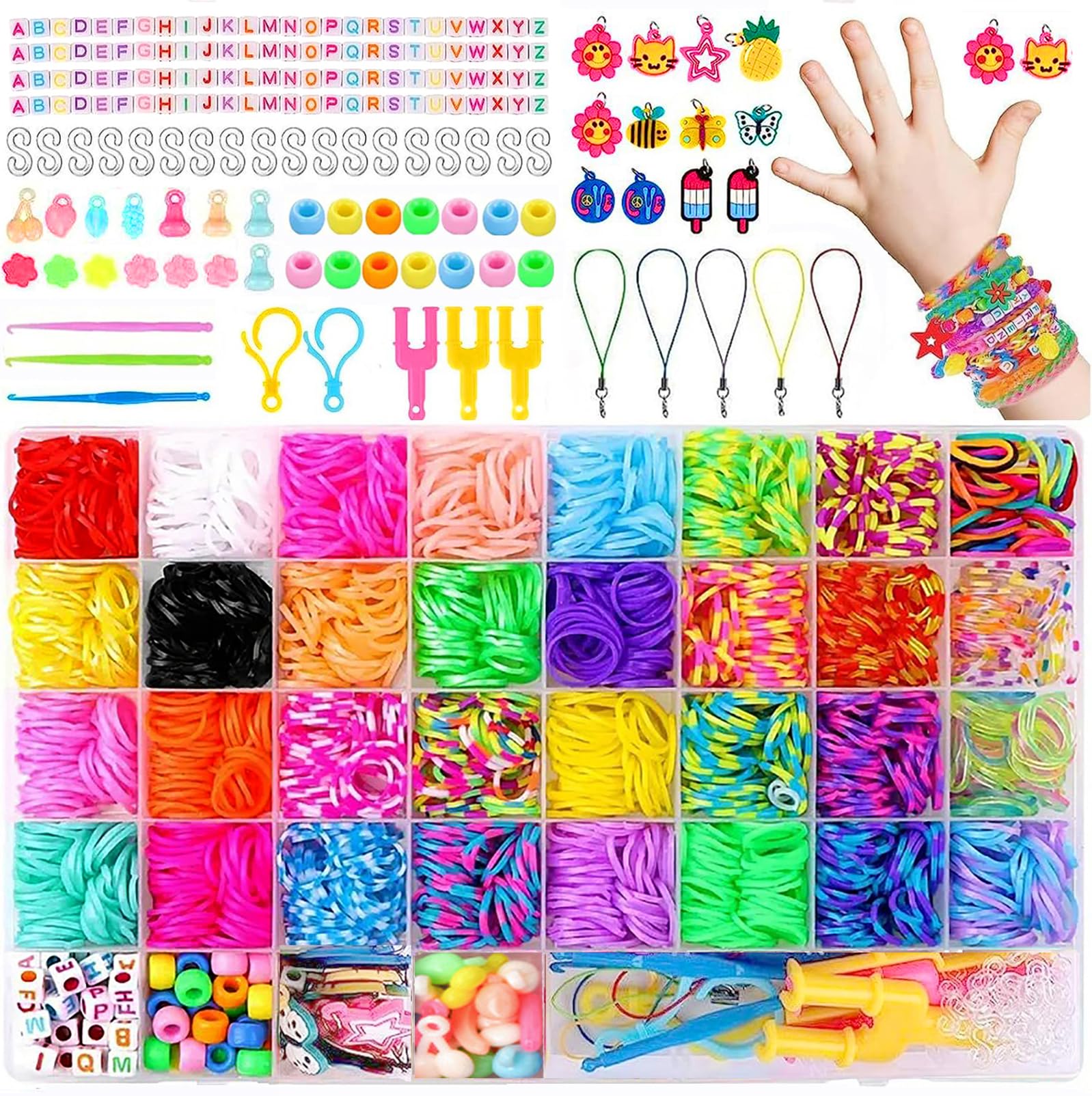 Amazon.co.jp: 織機ブレスレット作成キット 40/24グリッドスーツ 子供