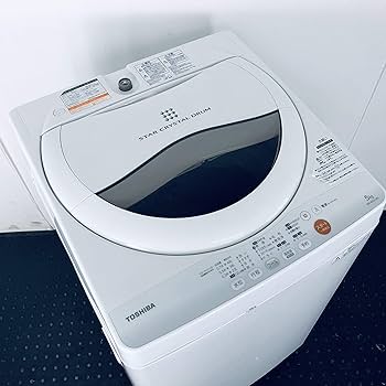 Amazon.co.jp: 東芝 5.0kg 全自動洗濯機 ピュアホワイトTOSHIBA AW