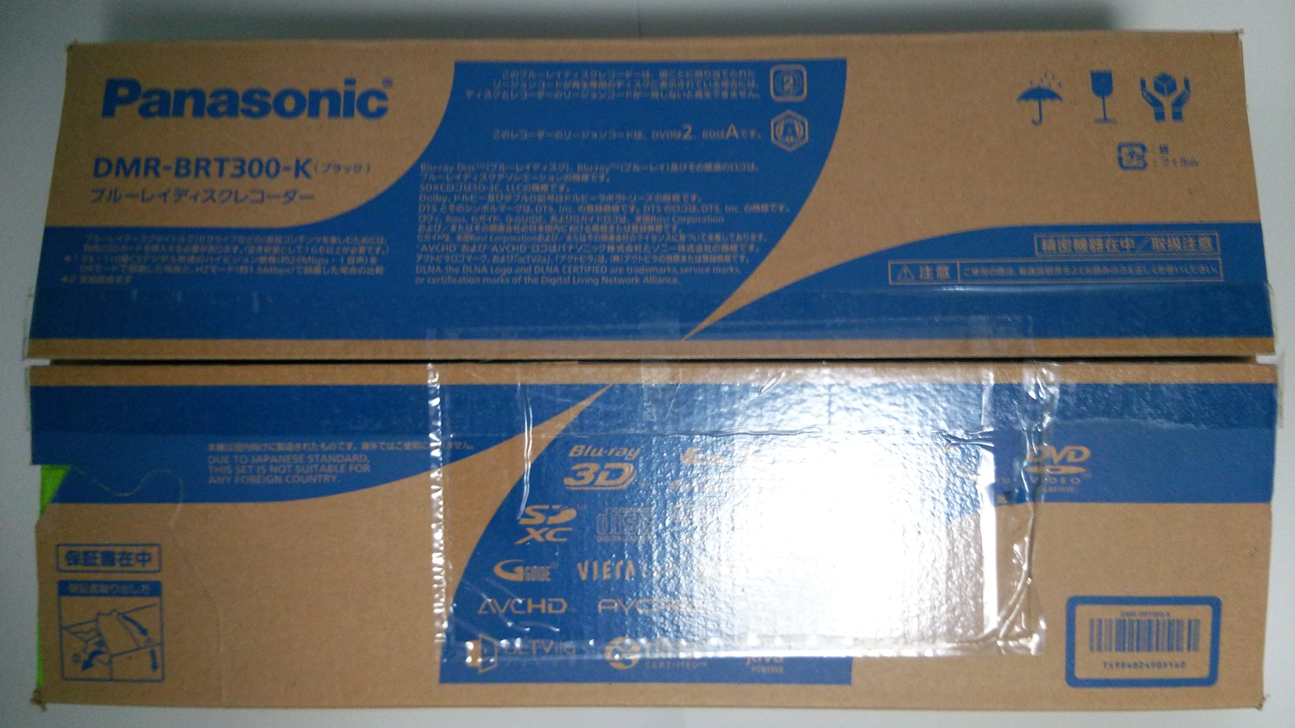 Amazon.co.jp: Panasonic DMR-BRT300-K 500GB 1 Tuner Blu-ray