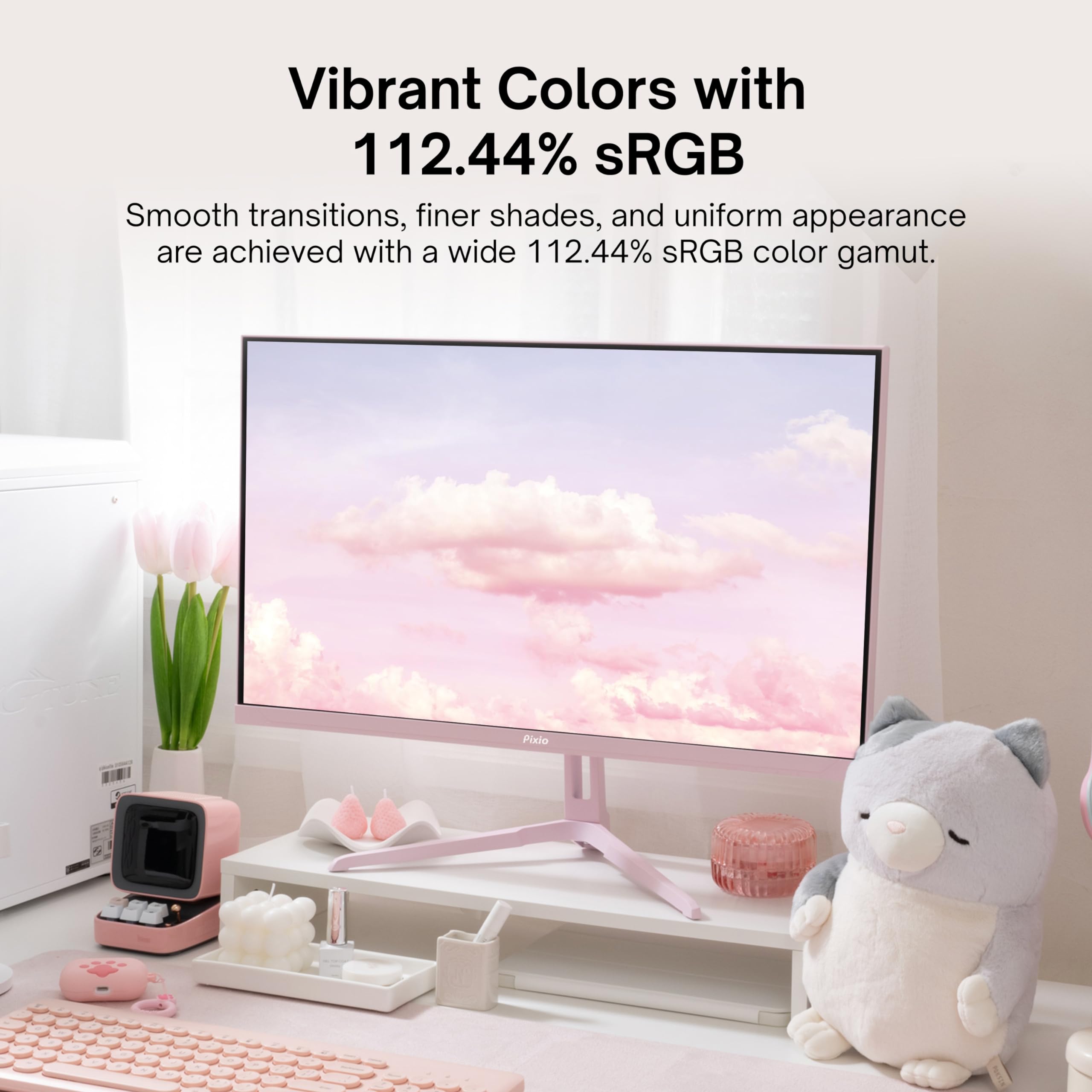 Amazon.com: Pixio PX248 Wave Pink 24 inch 200Hz Refresh Rate FHD