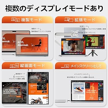 Amazon.co.jp: Intehill モバイルモニター 4K+ 13.4 インチ
